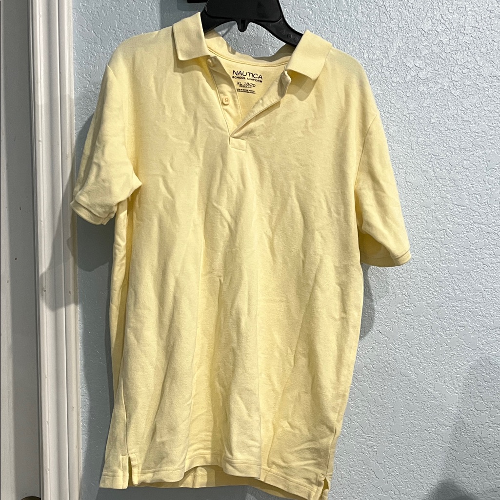 Nautica Boys Light Yellow Polo Shirt
